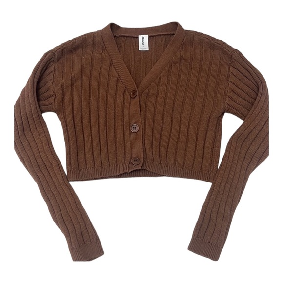 Nordstrom Rack Cognac Brown Button up sweater - Picture 1 of 7